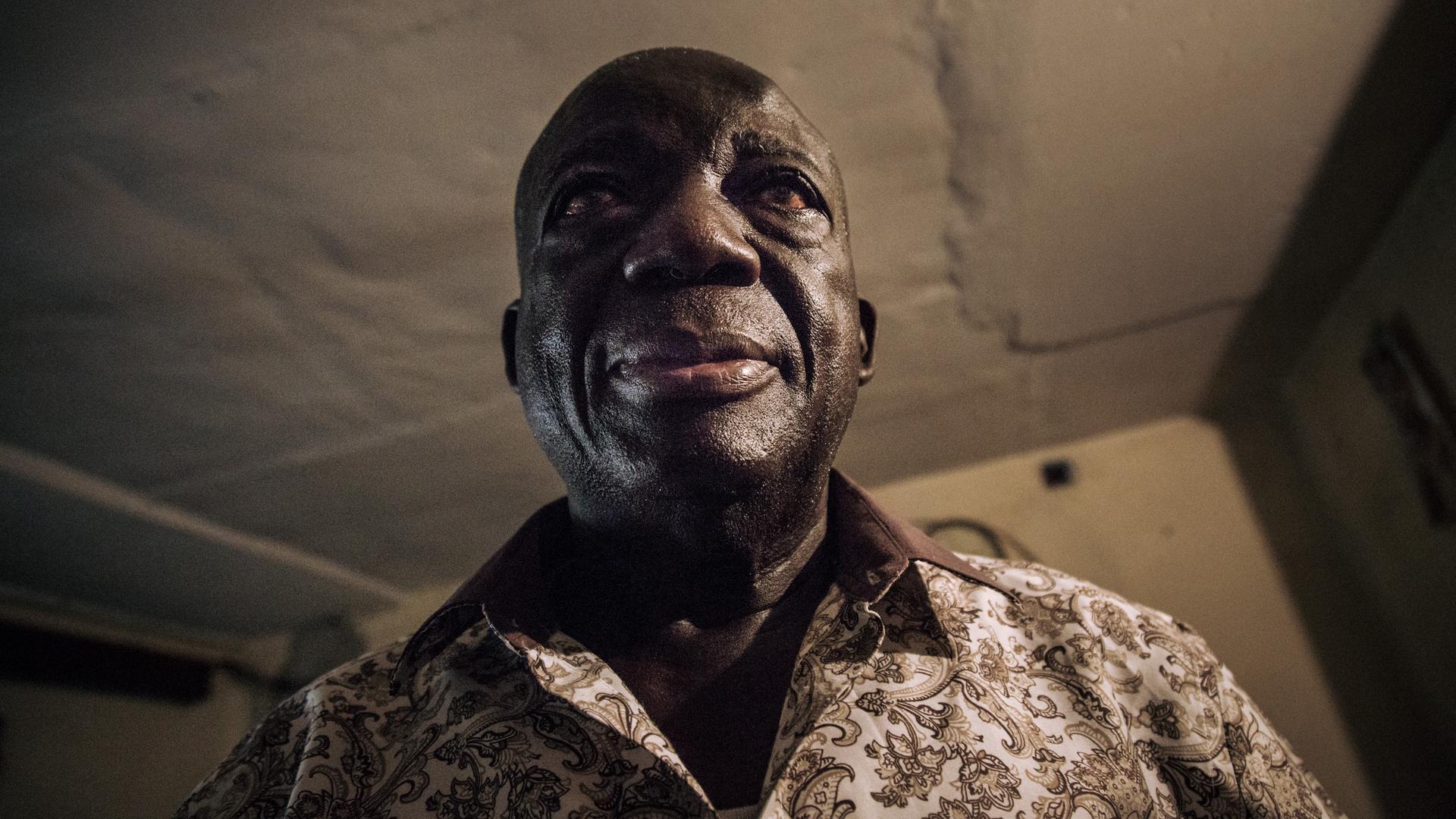 Der frühere Musiker Pierre Yantula in Kinshasa im Jahr 2019. 