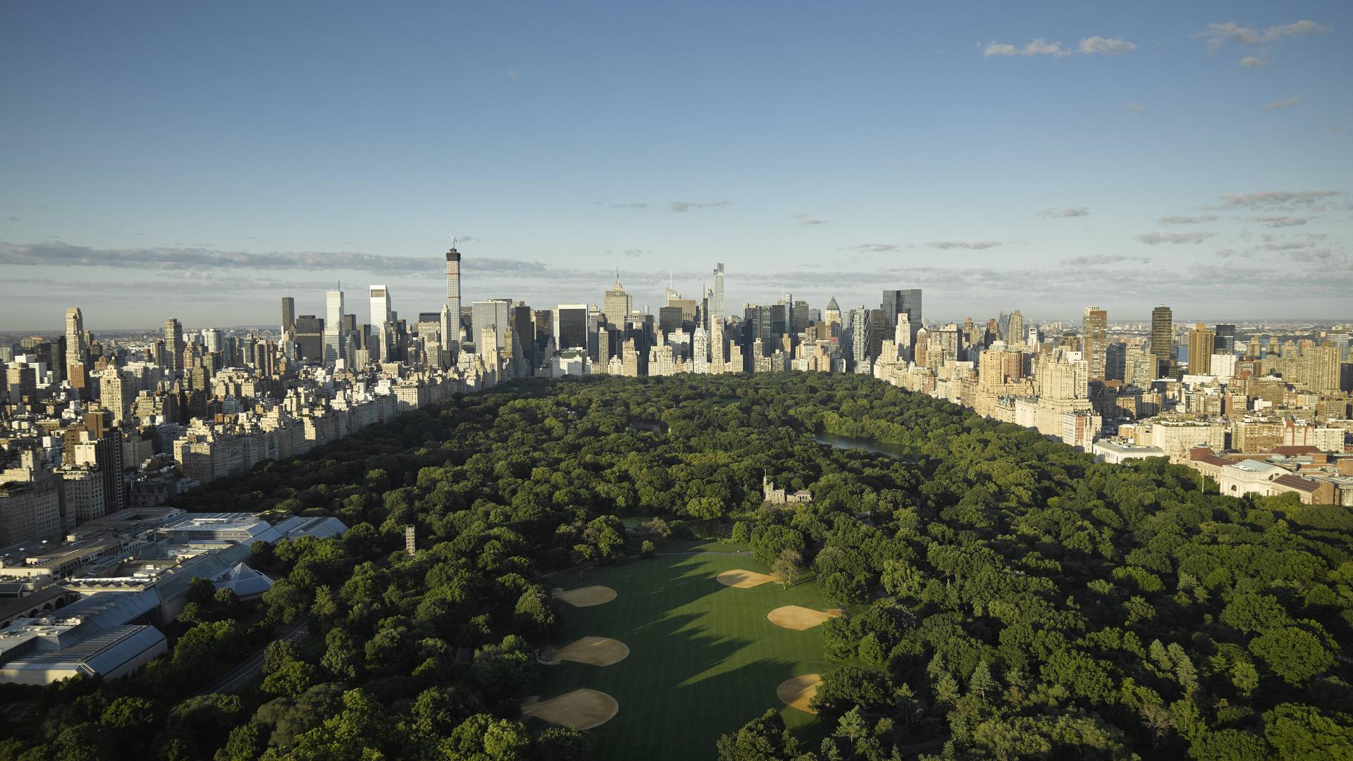 Luftaufnahme des Central Parks in Manhattan