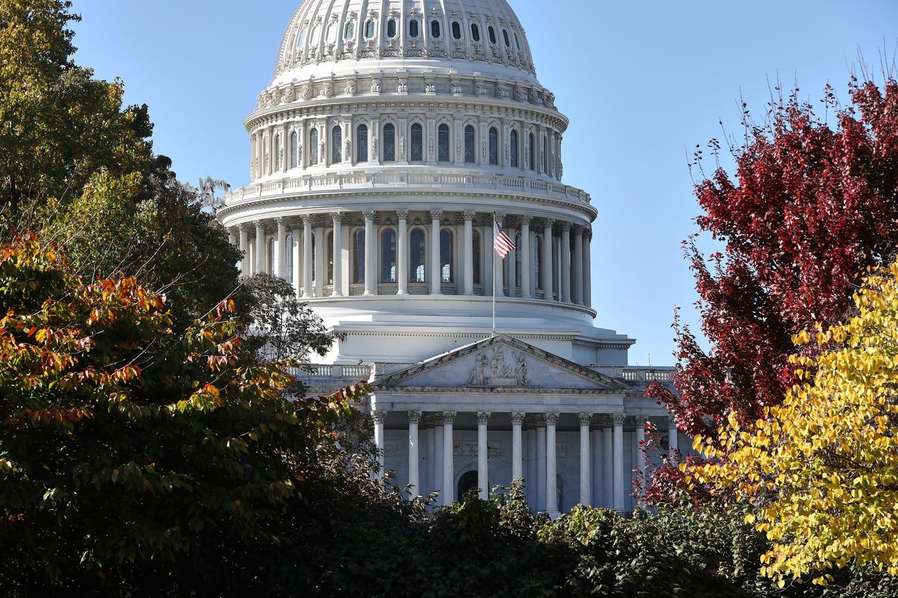 Das US-Kapitol, Sitz von Repräsentantenhaus und Senat 