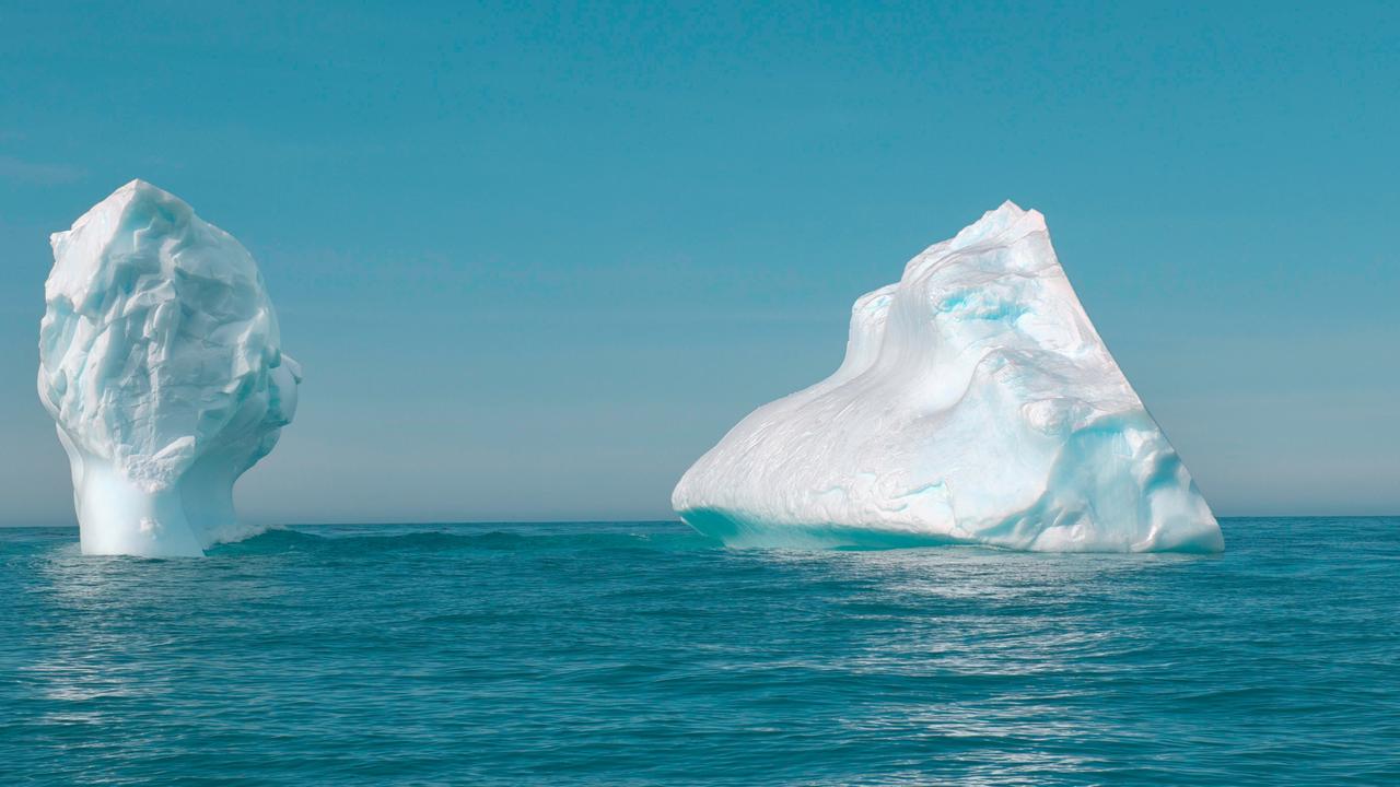 Schwimmende Eisberge in der Antarktis. Schwimmende Eisberge in der Antarktis.
