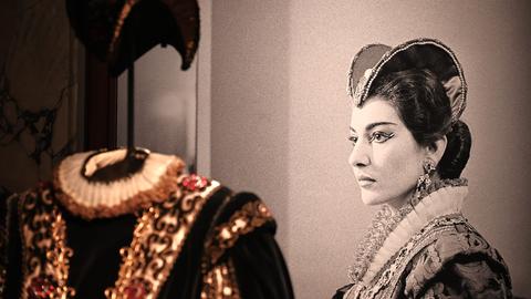 Werk auf der Fantasmagoria Callas-Ausstellung im Teatro alla Scala 