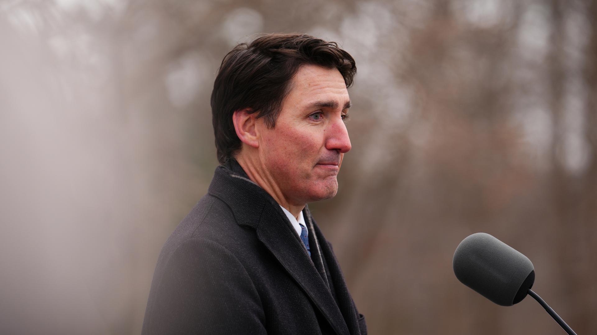 Kanadas Premierminister Justin Trudeau kündigt am 6. Januar 2025 seinen Rücktritt an.