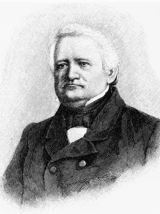 Der Holzstich zeigt den konservativen Juristen und Politiker Ernst Ludwig von Gerlach