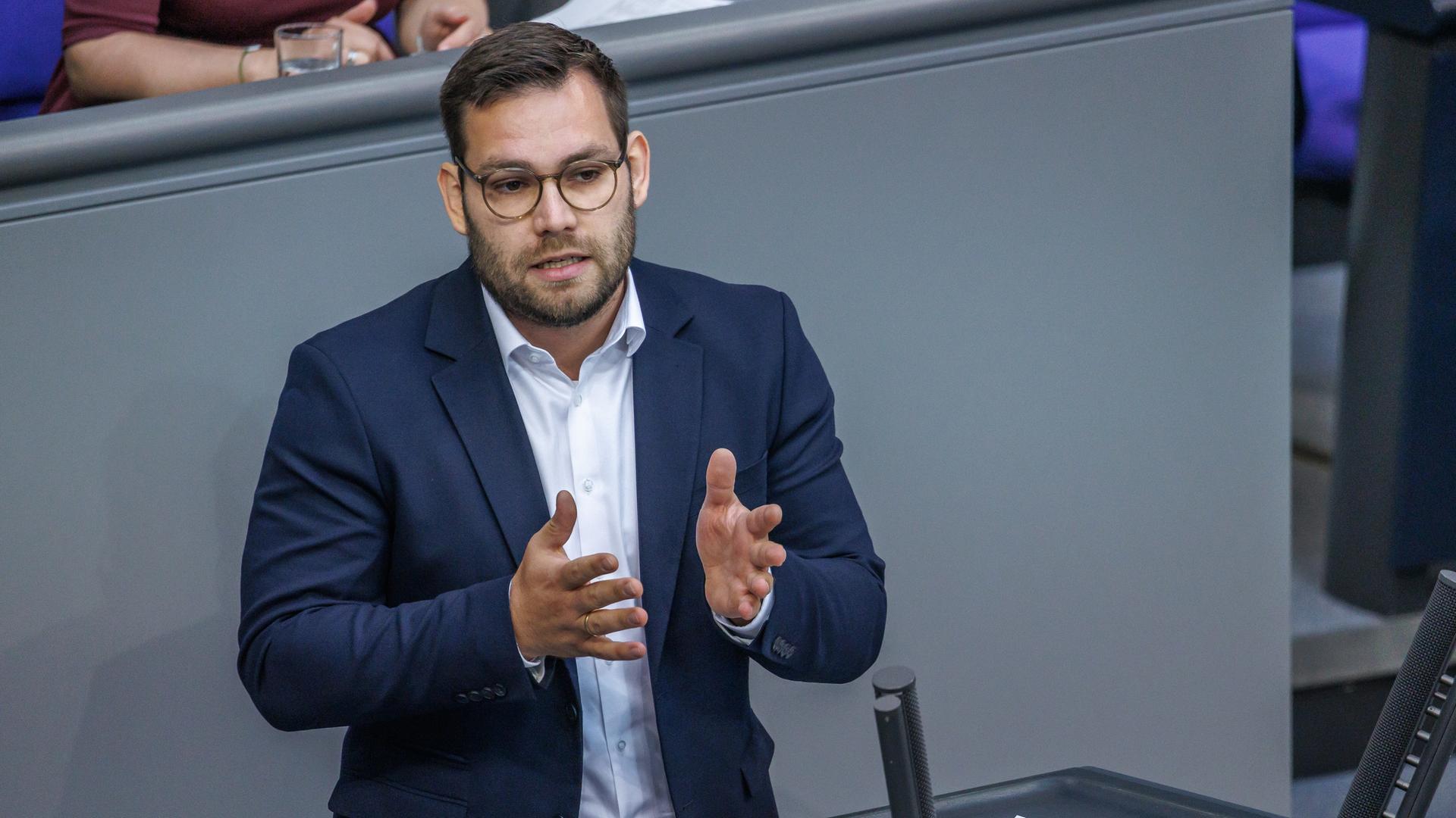 Daniel Baldy (SPD) spricht im Deutschen Bundestag.