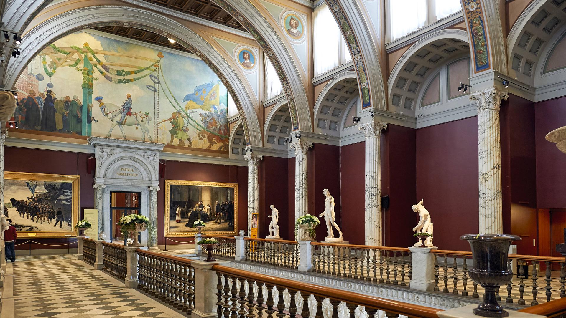 Die Innenräume des Stockholmer Nationalmuseums. Die Innenräume des Stockholmer Nationalmuseums.