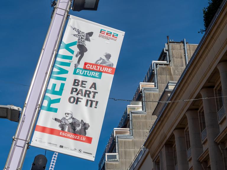 Plakat von Esch als Kulturhauptstadt Europas