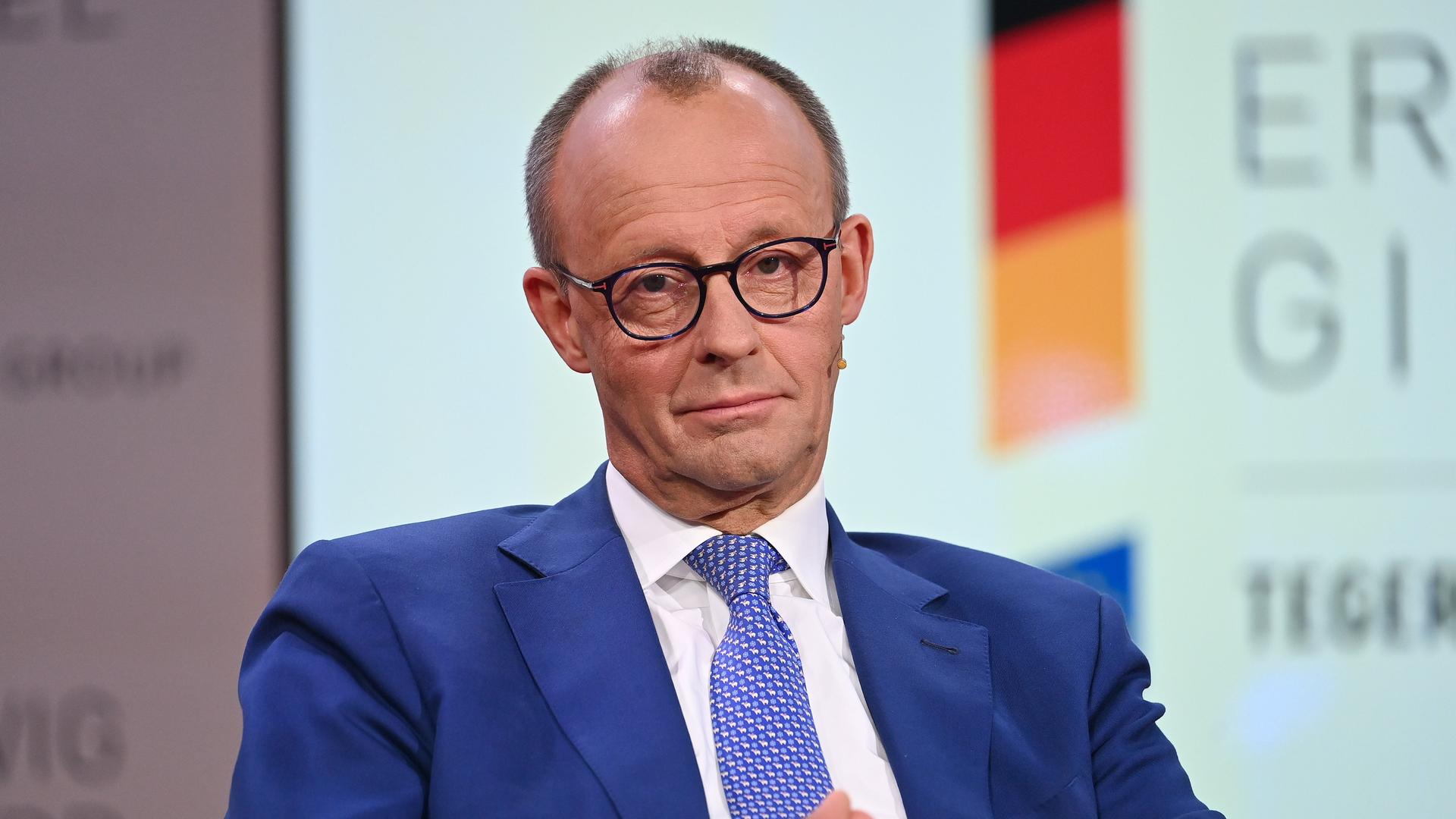 Portraitbild von Friedrich Merz, Vorsitzender der CDU Deutschlands, beim Ludwig Erhard Gipfel 2024 auf Gut Kaltenbrunn am Tegernsee Portraitbild von Friedrich Merz, Vorsitzender der CDU Deutschlands, beim Ludwig Erhard Gipfel 2024 auf Gut Kaltenbrunn am Tegernsee