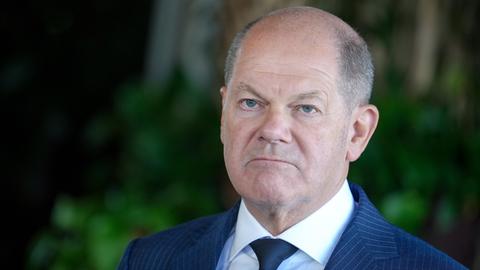 Olaf Scholz im Porträt.