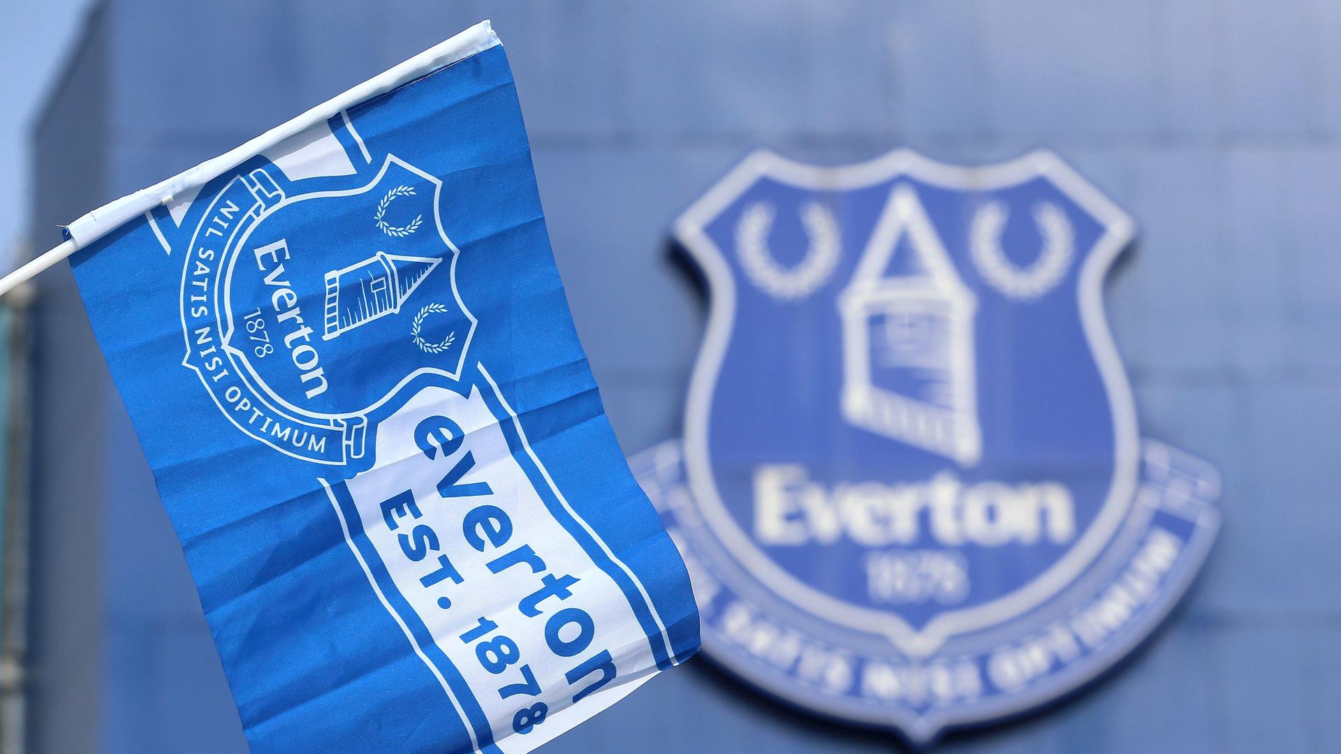 Flagge des englischen Fußball-Klubs FC Everton.