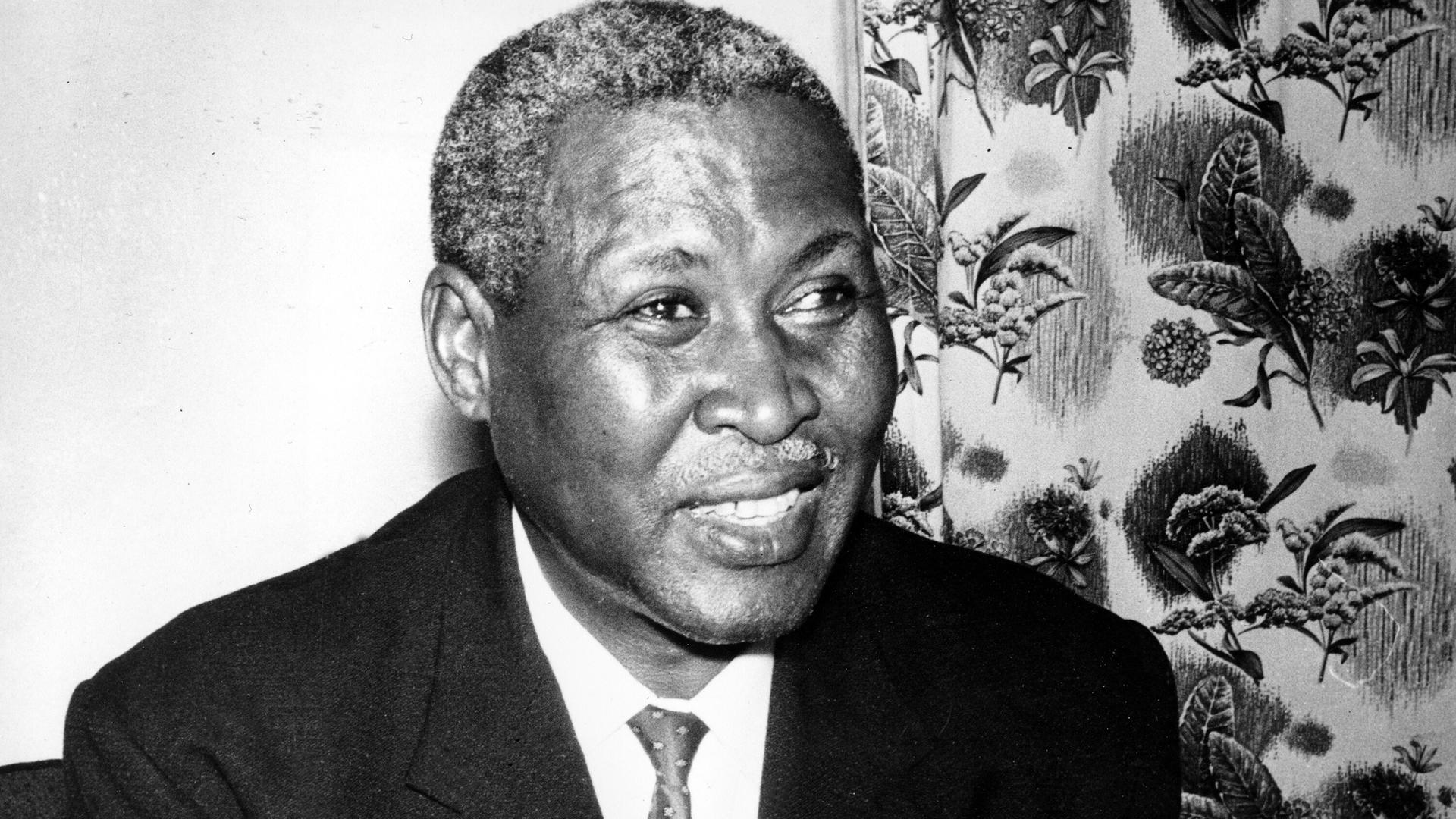 Albert Luthuli auf einem Bild aus dem Jahr 1961.  Albert Luthuli auf einem Bild aus dem Jahr 1961.