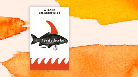 Das weiße Cover zeigt neben Autorname und Buchtitel auf weißem Grund die Zeichnung eines Fisches, auf dem ein rotes Segel prangt, während darunter stilisierte rote Wellen zu sehen sind.