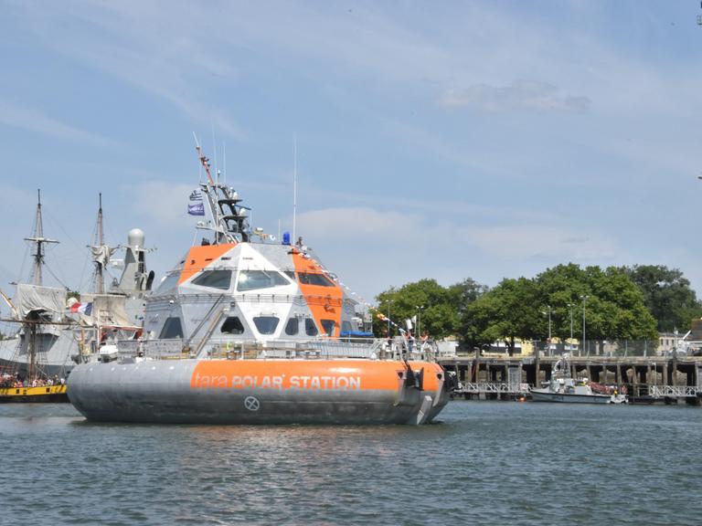 Die Tara Polar Station im Wasser von Lorient am Sonntag, den 19. Juli 2026 Die Tara Polar Station im Wasser von Lorient am Sonntag, den 19. Juli 2026