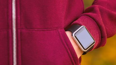 Smartwatch am Handgelenk