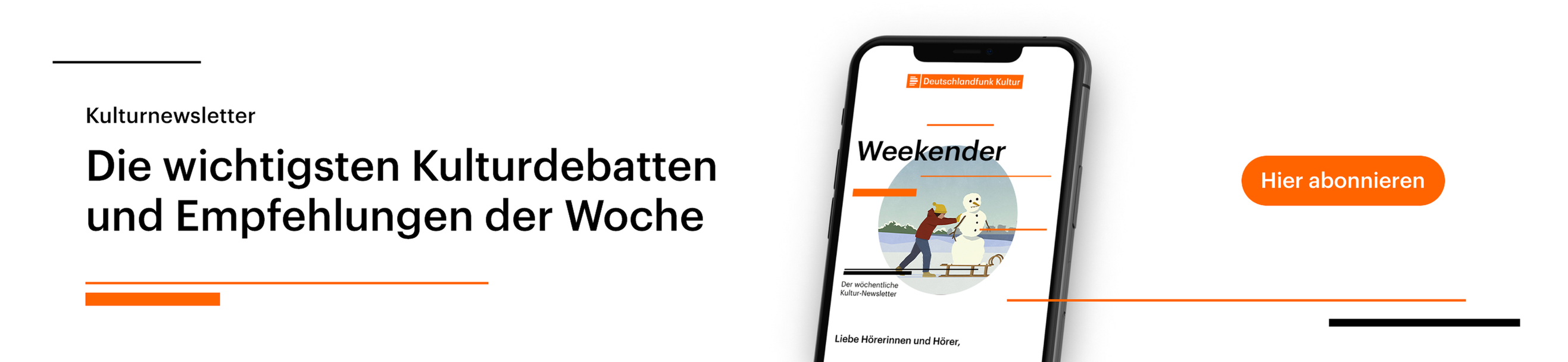 Weekender - Der Kulturnewsletter von Deutschlandfunk Kultur
