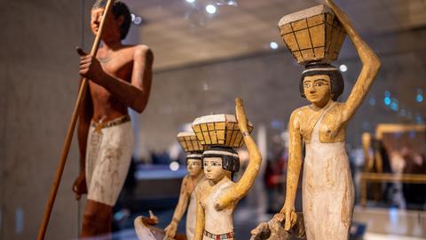 Ägyptische Kulturgüter im Museum in Kairo 