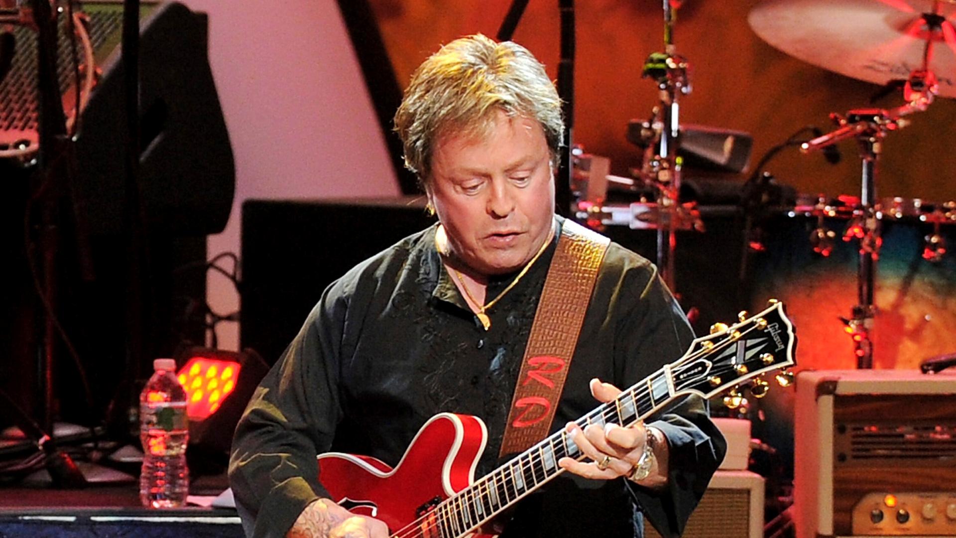FILE - Guitarist Rick Derringer performs at Radio City Music Hall in New York on July 7, 2010. (AP Photo/Evan Agostini, File)