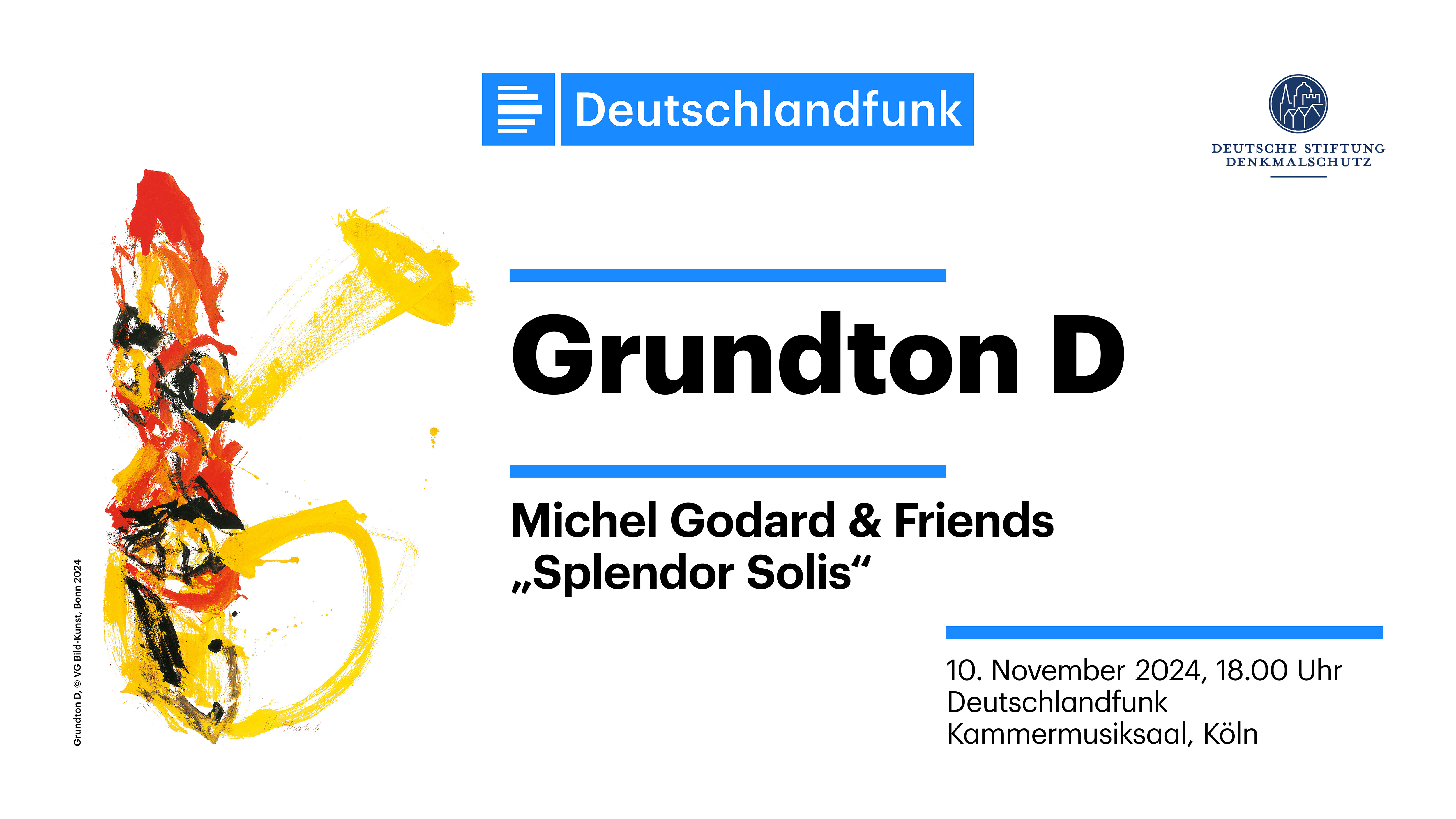 Grundton D am 10. November 2024 im Deutschlandfunk Kammermusiksaal