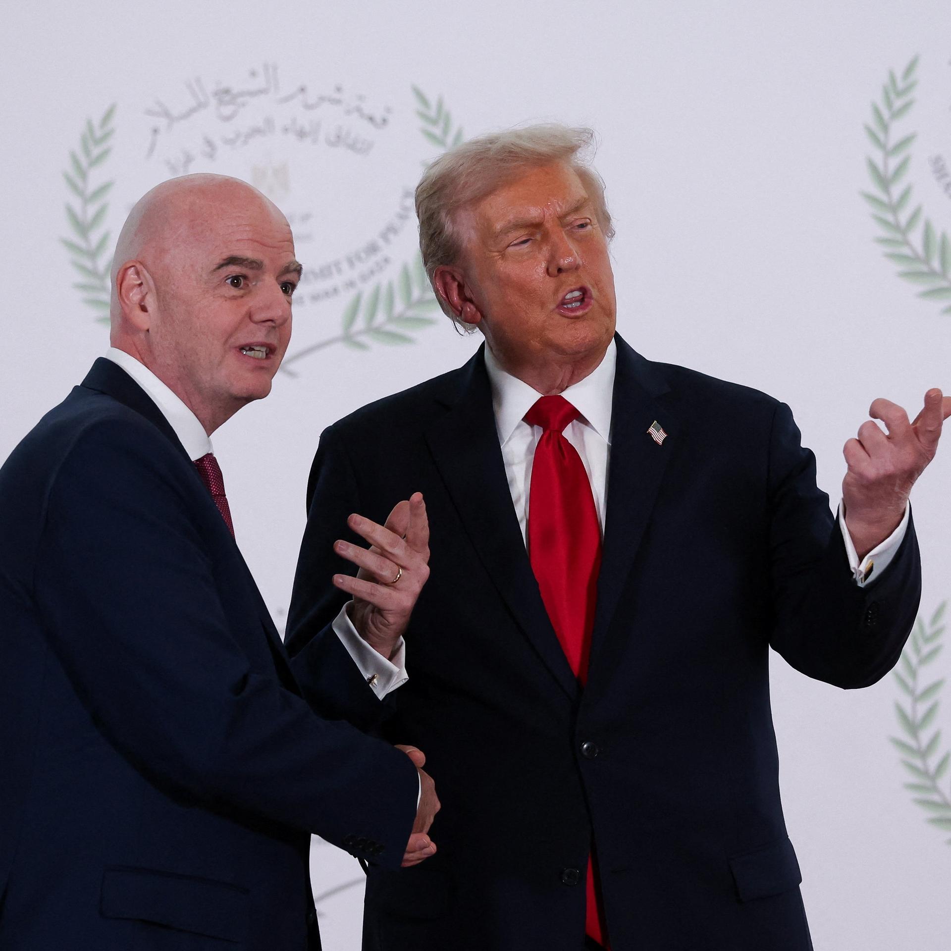 FIFA-Präsident - Infantino bei Friedensgipfel in Ägypten: "Wollen palästinensischen Fußball unterstützen"