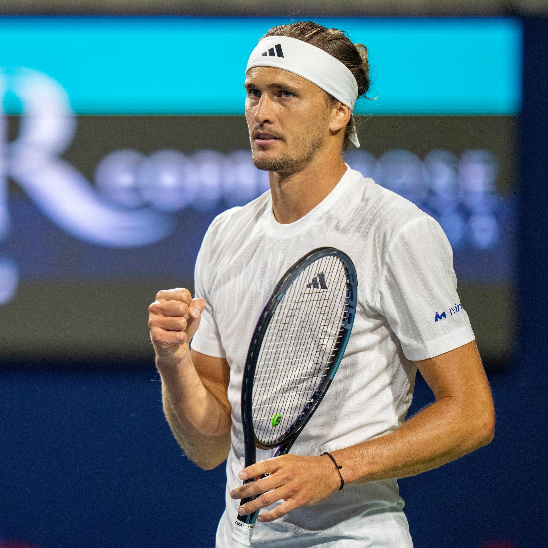 Tennis - Zverev zieht mit 500. ATP-Sieg ins Achtelfinale ein
