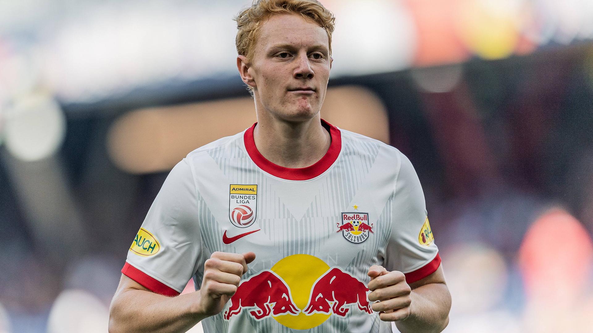 Nicolas Seiwald im Trikot von Red Bull Salzburg Nicolas Seiwald im Trikot von Red Bull Salzburg