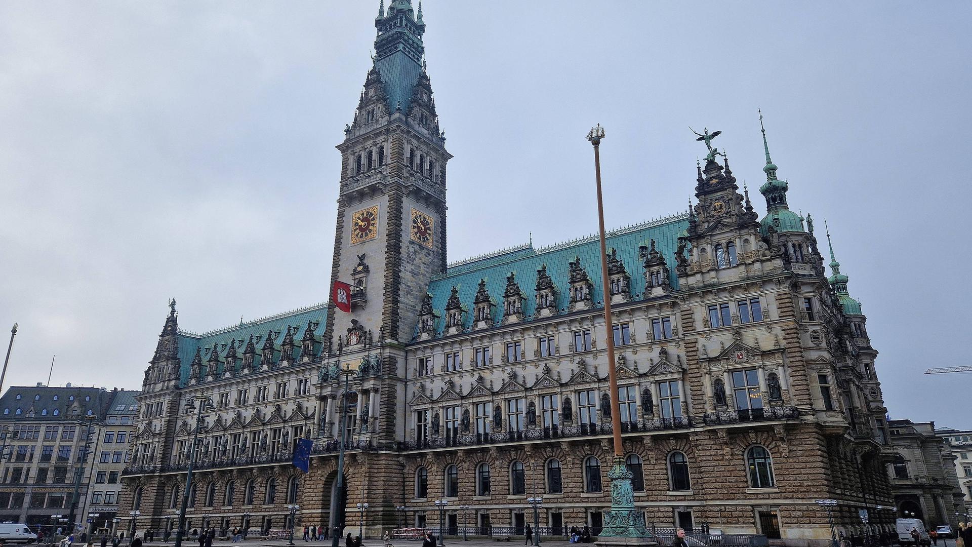 Das Rathaus in Hamburg 