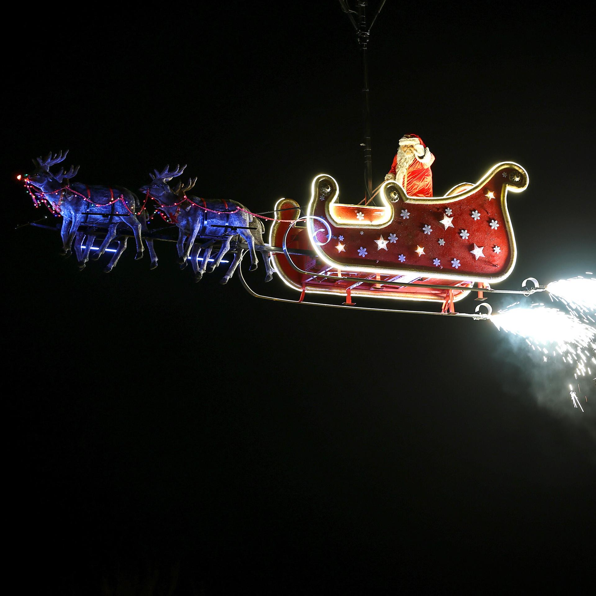 Quantenphysik rettet Weihnachten - Weihnachtsmann als Materiewelle