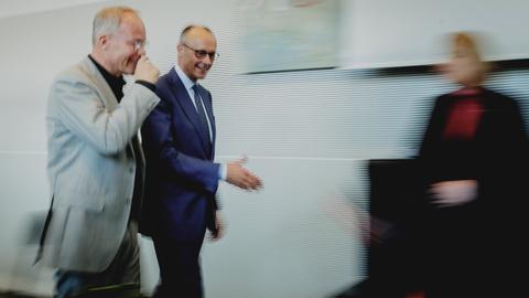 Bundeskanzler Friedrich Merz und SPD-Fraktionschef Matthias Miersch