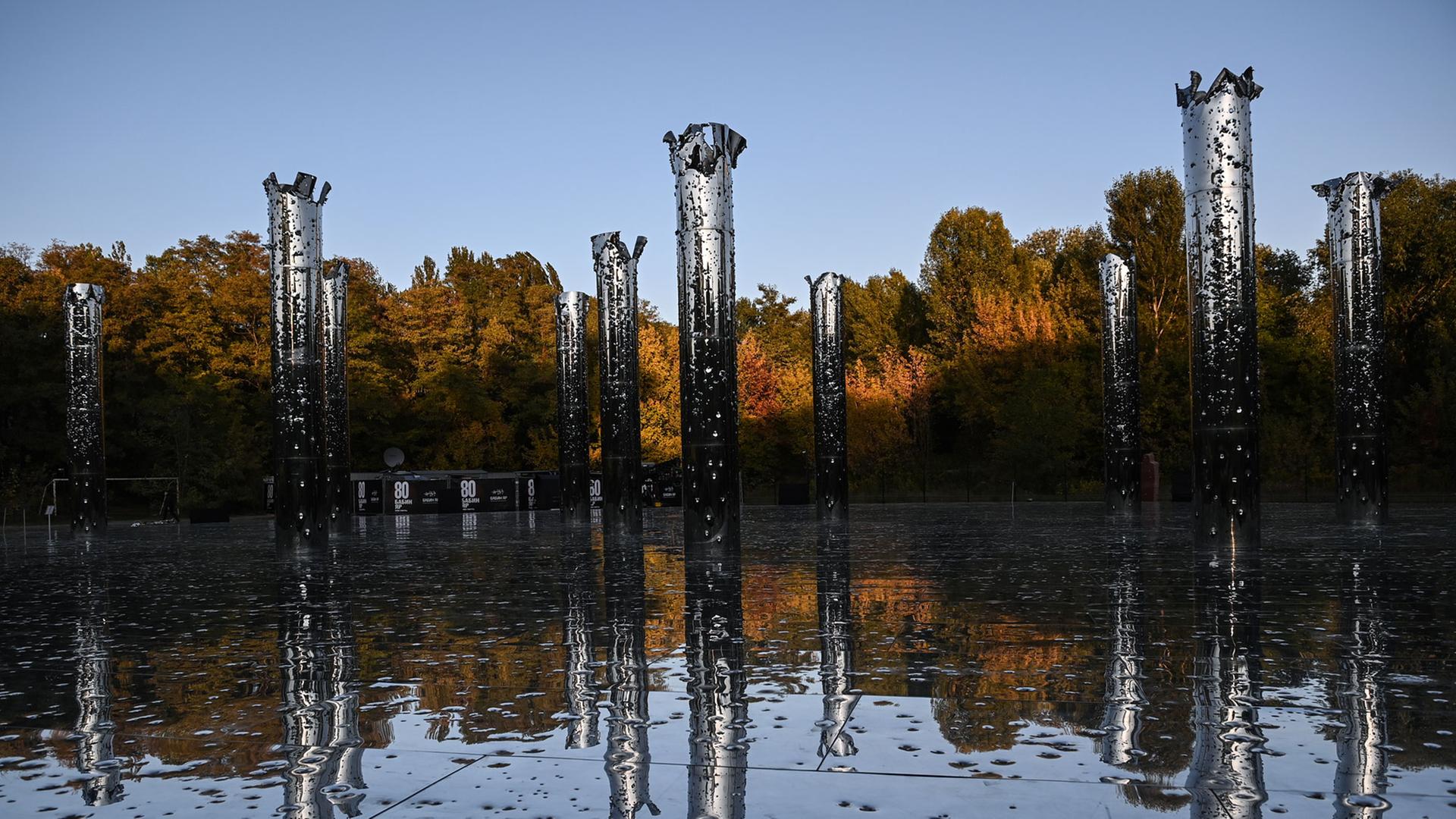 Mahnmal an den "Holocaust mit Kugeln" in der Gedenkstätte Babyn Jar.