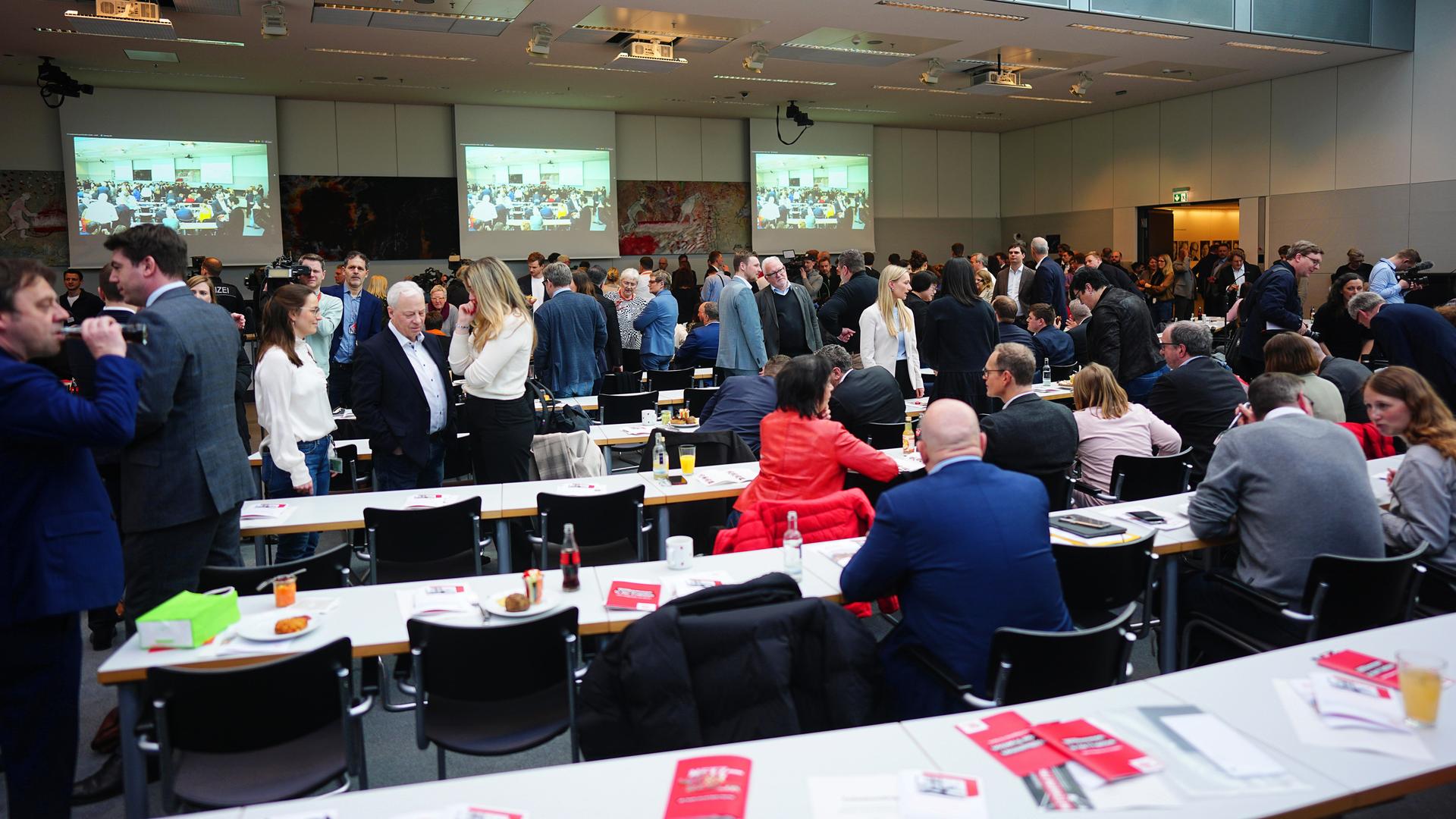 Blick in den Otto-Wels-Saal während der Fraktionssitzung der SPD.