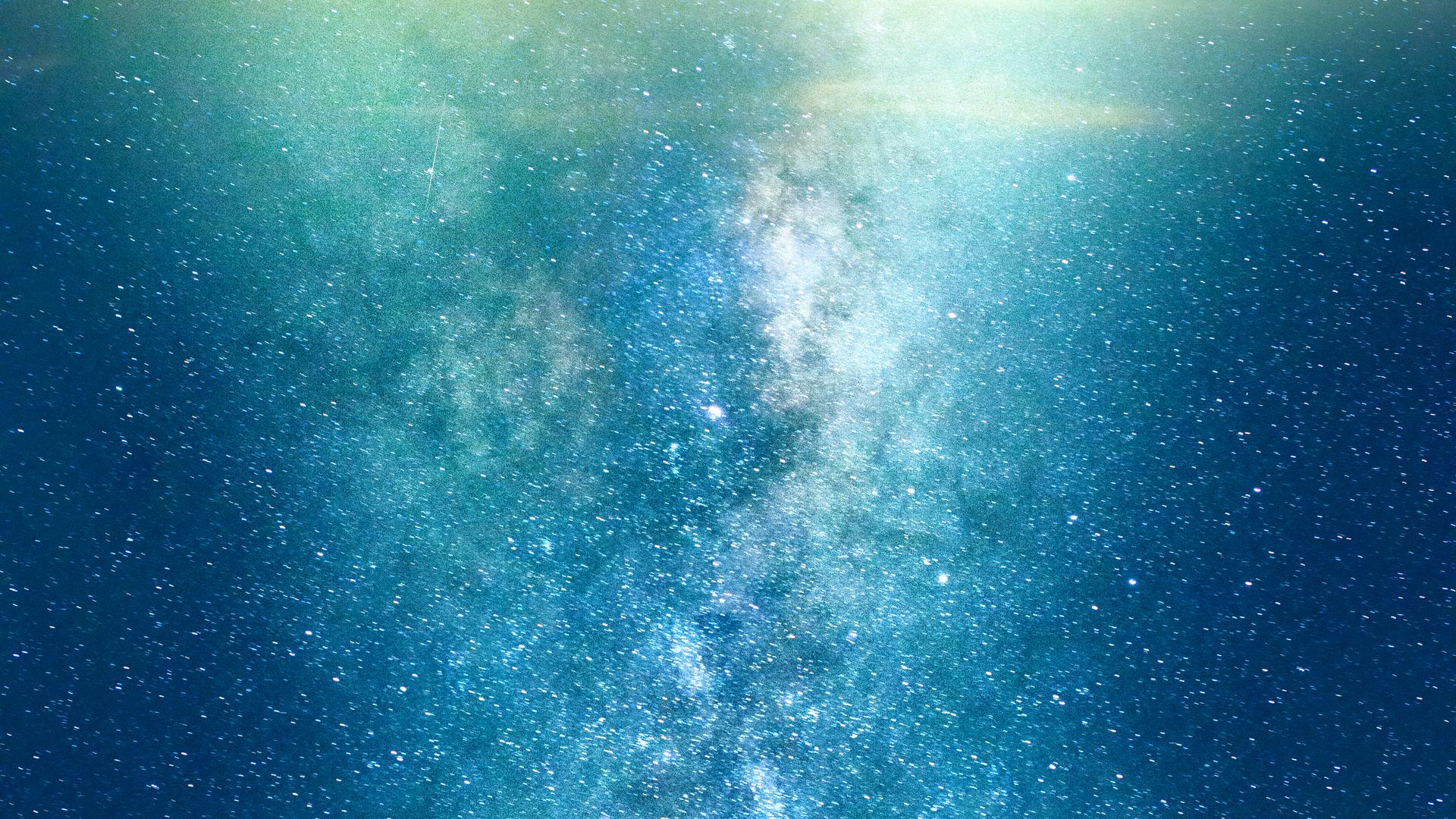 Blick in das Weltall mit unszähligen Sternen und Planeten Blick in das Weltall mit unszähligen Sternen und Planeten