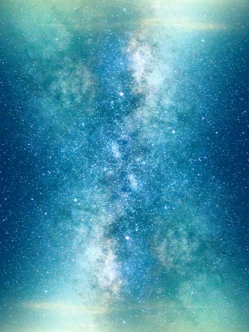 Blick in das Weltall mit unszähligen Sternen und Planeten