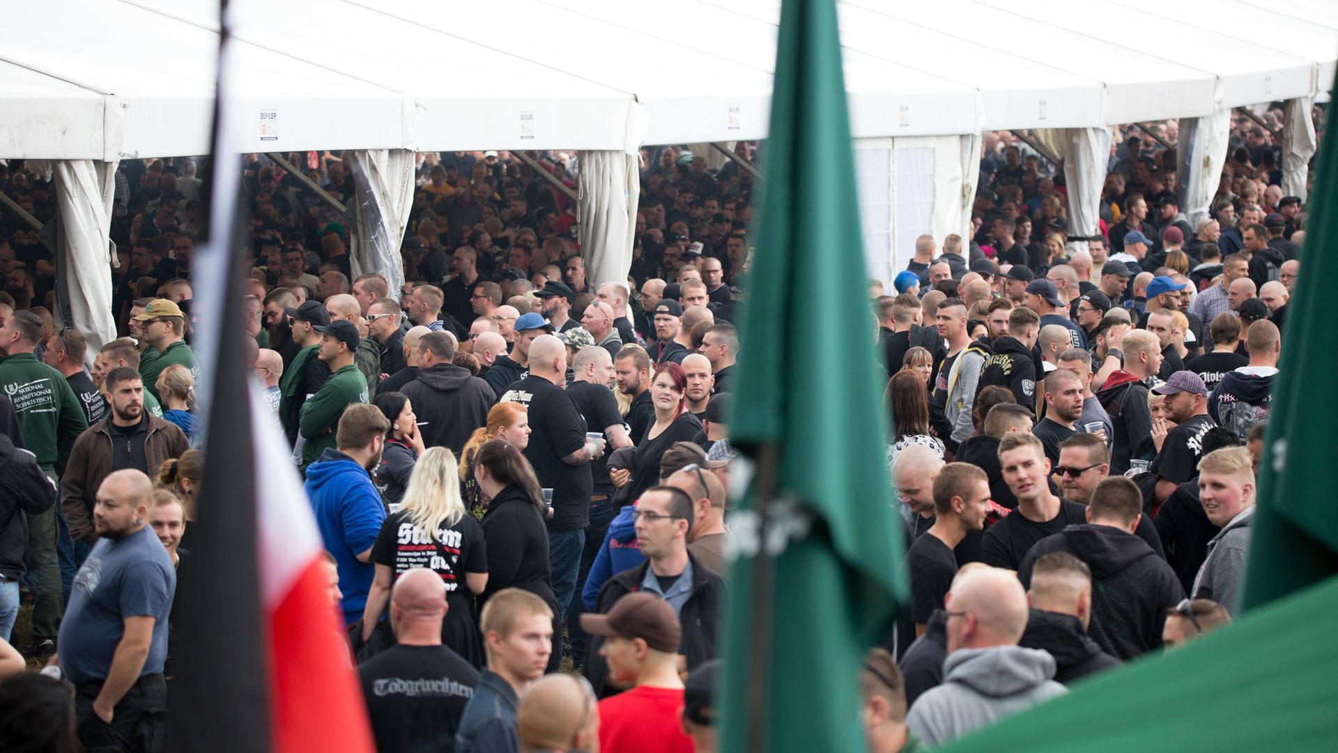 Konzert von Neonazis 2017 in Thüringen. Konzert von Neonazis 2017 in Thüringen.