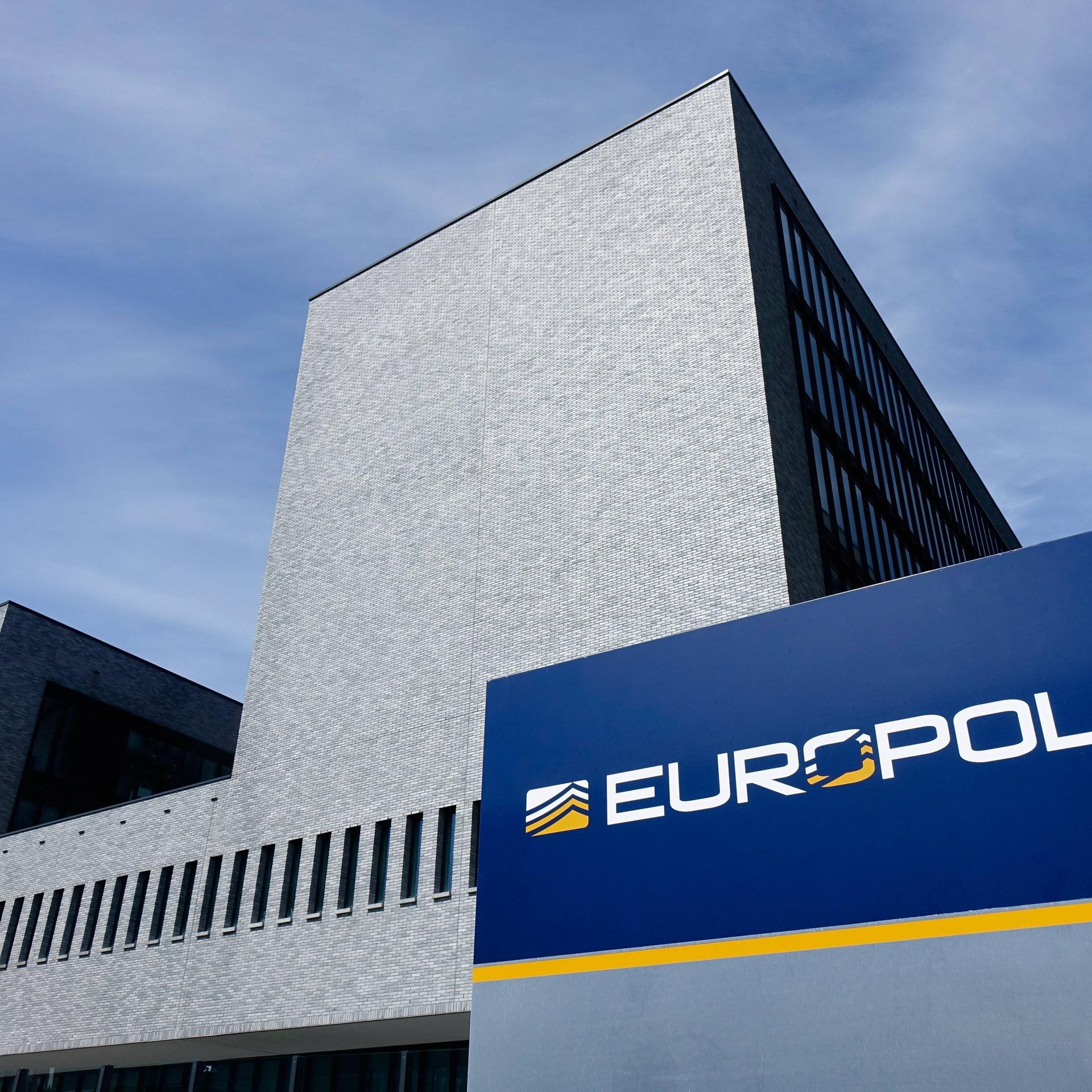 Das Gebäude von Europol in Den Haag, Niederlande. Europol ist eine Polizeibehörde der Europäischen Union. 