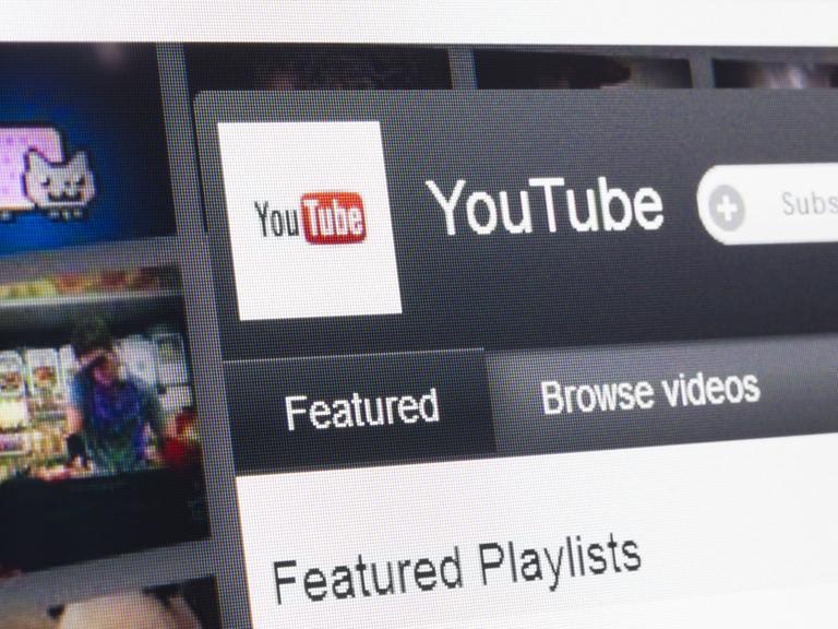 Bildschirmaufnahme der Webseite von YouTube in den Anfangsjahren.