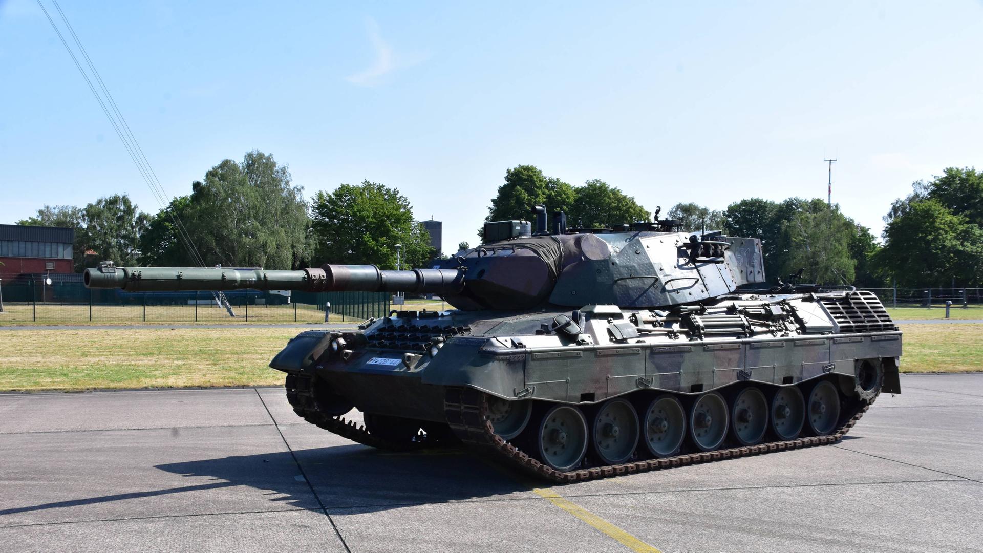 Ein Kampfpanzer vom Typ Leopard-1