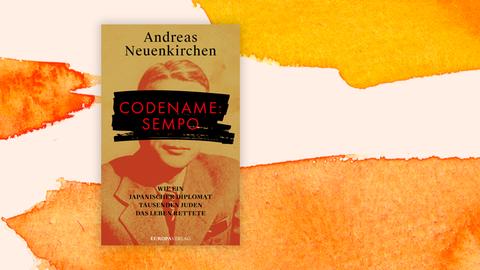 Auf dem Cover ist eine historische Porträtaufnahme zu sehen. Das Gesicht des Mannes ist unkenntlich gemacht, dort ist der Buchtitel platziert, darüber der Autorenname.