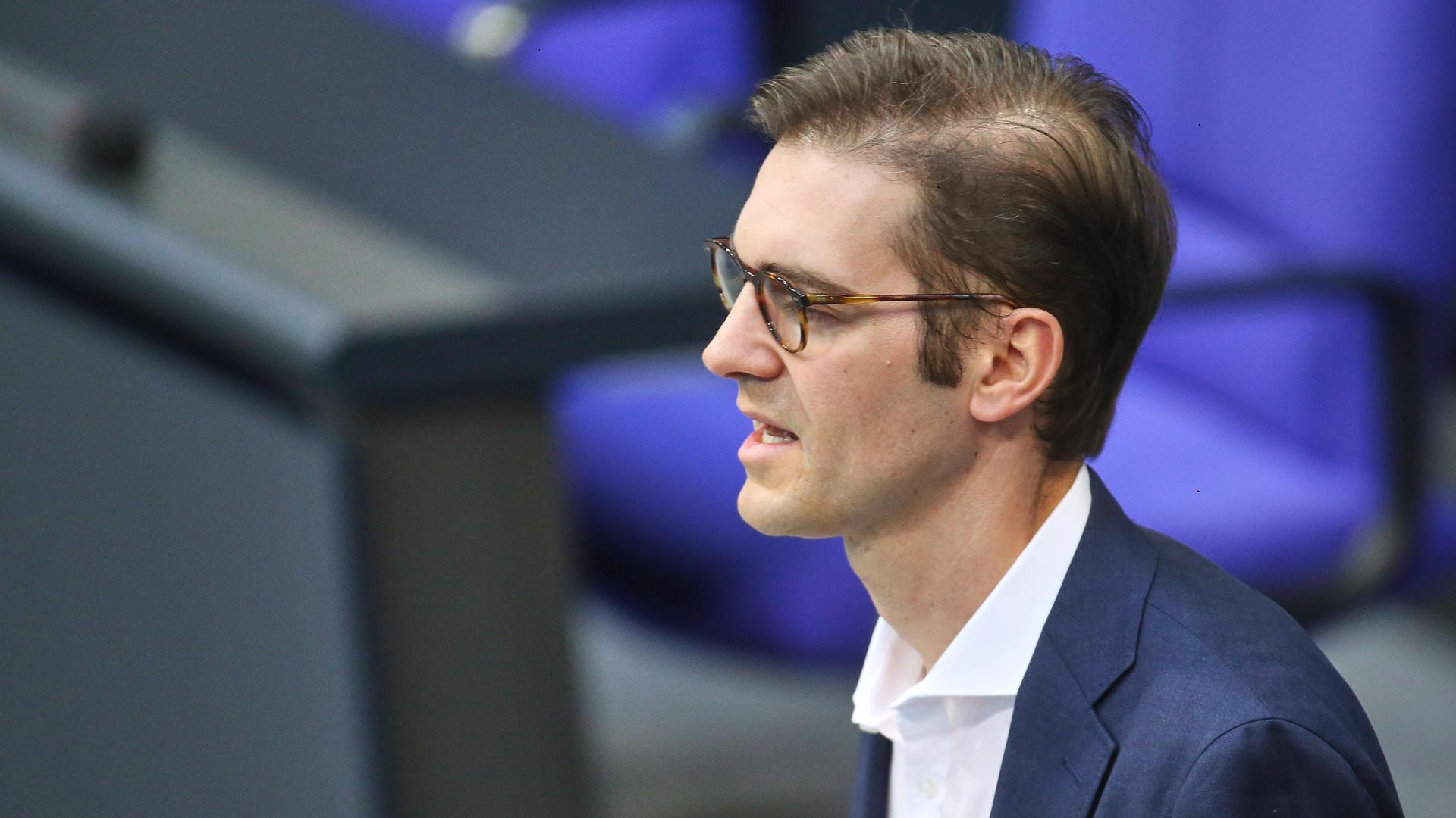 Stephan Pilsinger, CSU, spricht im Bundestag.