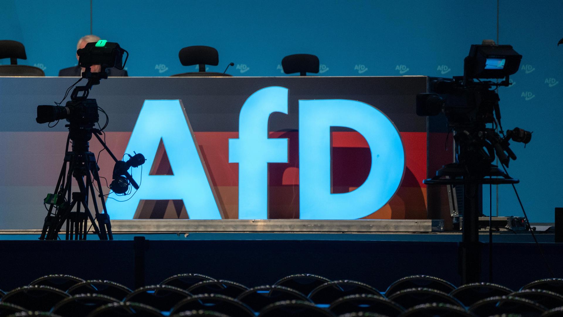 Blick in die Grugahalle vor Beginn des Bundesparteitags der AfD