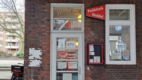Blick auf einen der Standorte der Poliklinik Veddel in Hamburg