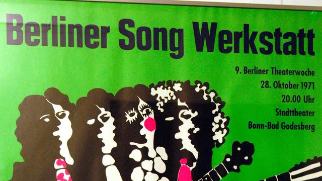 1971, RIAS-Plakat: "Berliner Song Werkstatt"