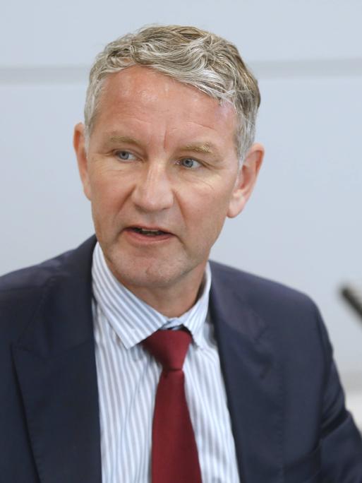 Halle Saale, Sachsen-Anhalt, Deutschland, 03.05.2024: Justizzentrum: Prozess gegen Thüringens AfD-Landeschef Björn Höcke