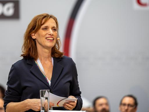 Karin Prien, Ministerin für Allgemeine und Berufliche Bildung, Wissenschaft, Forschung und Kultur in Schleswig-Holstein, stellvertretende Vorsitzende der CDU Deutschlands, spricht im Konrad-Adenauer-Haus in Berlin.