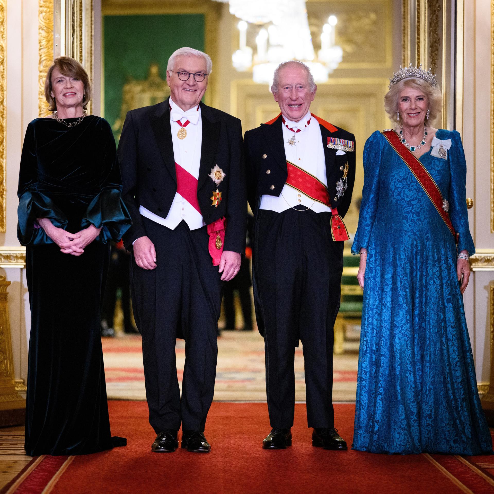 Großbritannien - Steinmeier prunkvoll in Großbritannien empfangen