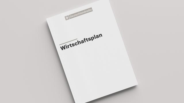 Eine Broschüre mit der Aufschrift "Deutschlandradio Wirtschlaftsplan" liegt auf einem hellen Tisch.