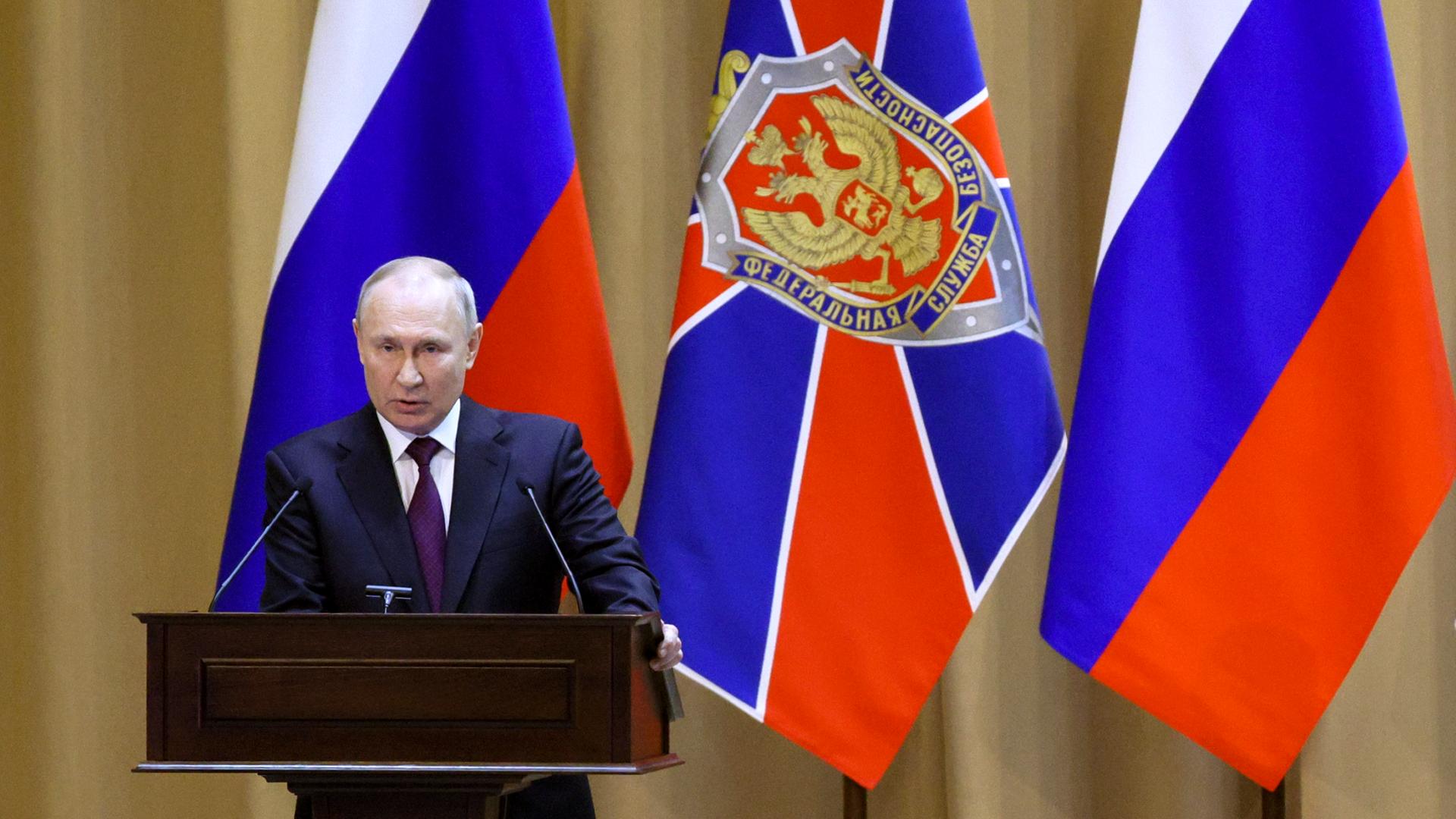 Das von der staatlichen russischen Nachrichtenagentur Sputnik via AP veröffentlichte Foto zeigt Wladimir Putin, Präsident von Russland. Das von der staatlichen russischen Nachrichtenagentur Sputnik via AP veröffentlichte Foto zeigt Wladimir Putin, Präsident von Russland.