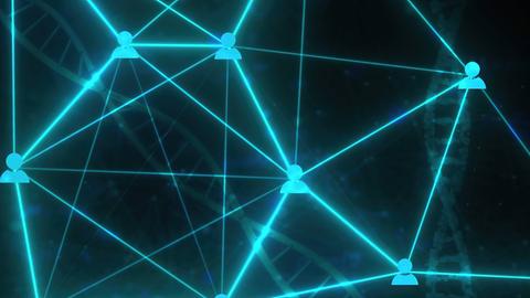 Verbindungs-Symbole mit DNA (Symbolbild)