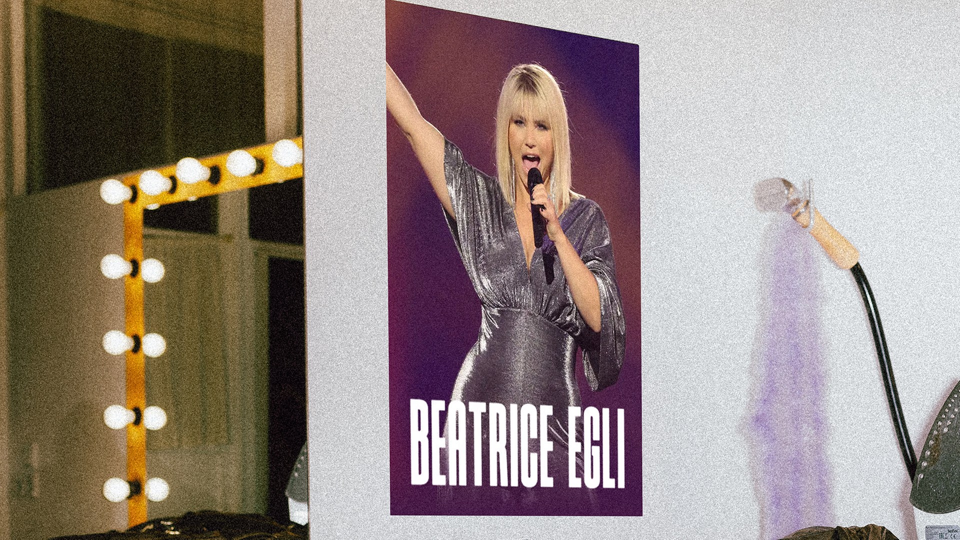 Das Bild zeigt ein Plakat mit der Sängerin Beatrice Egli.