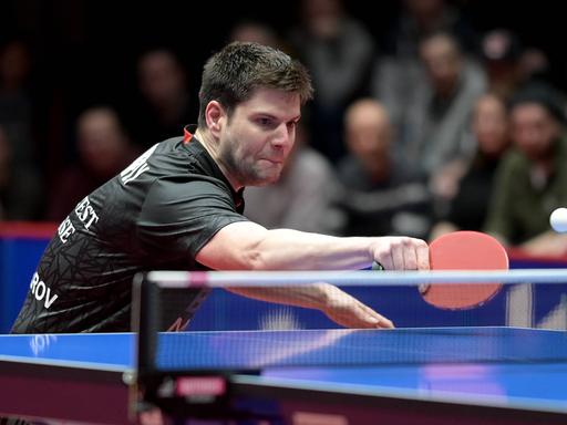 Dimitrij Ovtcharov vom TTC Neu-Ulm beim Champions-League-Halbfinale gegen Düsseldorf