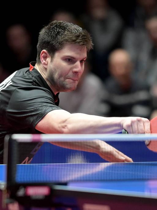 Dimitrij Ovtcharov vom TTC Neu-Ulm beim Champions-League-Halbfinale gegen Düsseldorf