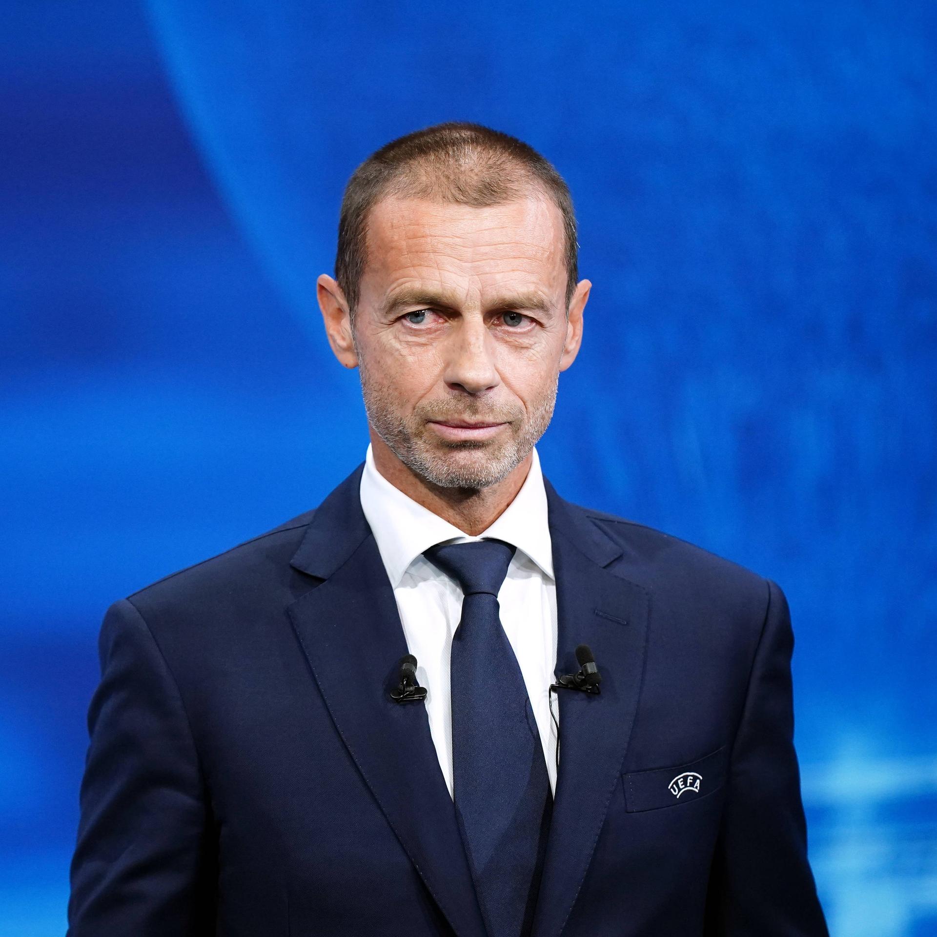Aleksander Ceferin beim UEFA-Kongress am 08. Februar.